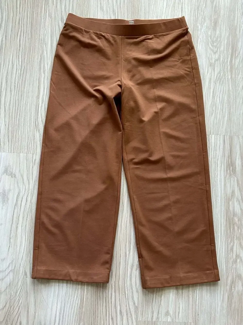 Pure Jill Affinity French Terry Pull-On Wide-Leg Petite Pants